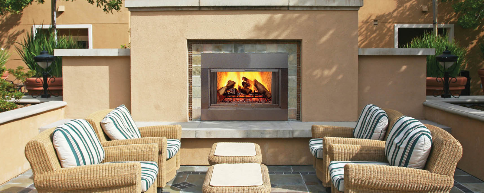 outdoor wood fireplaces